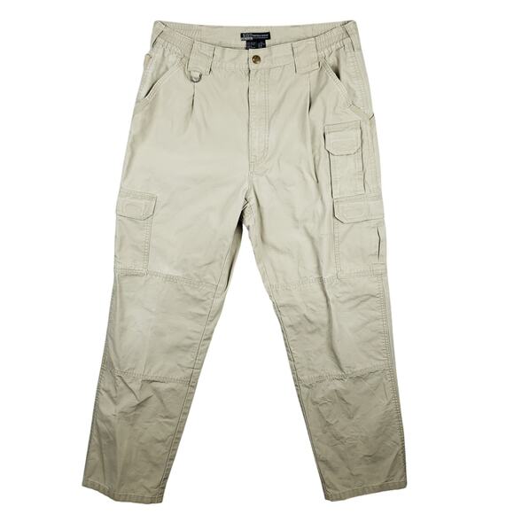 5.11 Tactical Pants Men's 34x34 Taclite Pro Ripstop Cargo Tactical 74251 Tan - Picture 3 of 16